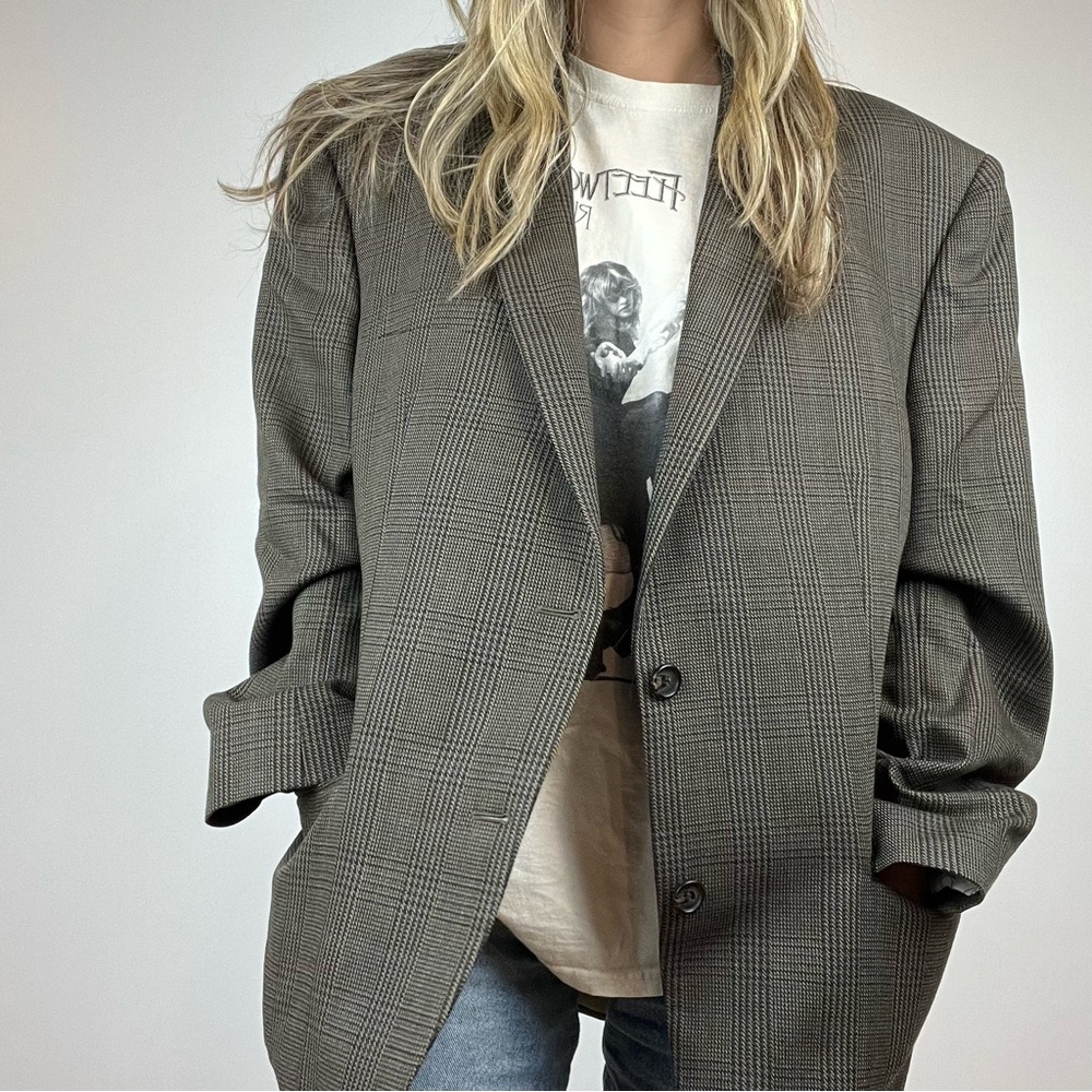 Vintage Ralph Lauren 100% Wool Plaid Preppy Style Jacket Blazer stunning large - Picture 11 of 16